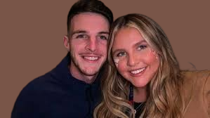 Declan Rice with Lauren Fryer