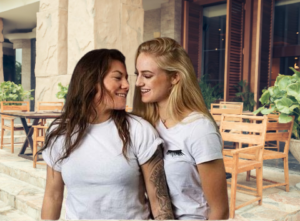 Alisha Lehman with girlfriend